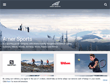 Tablet Screenshot of amersports.com